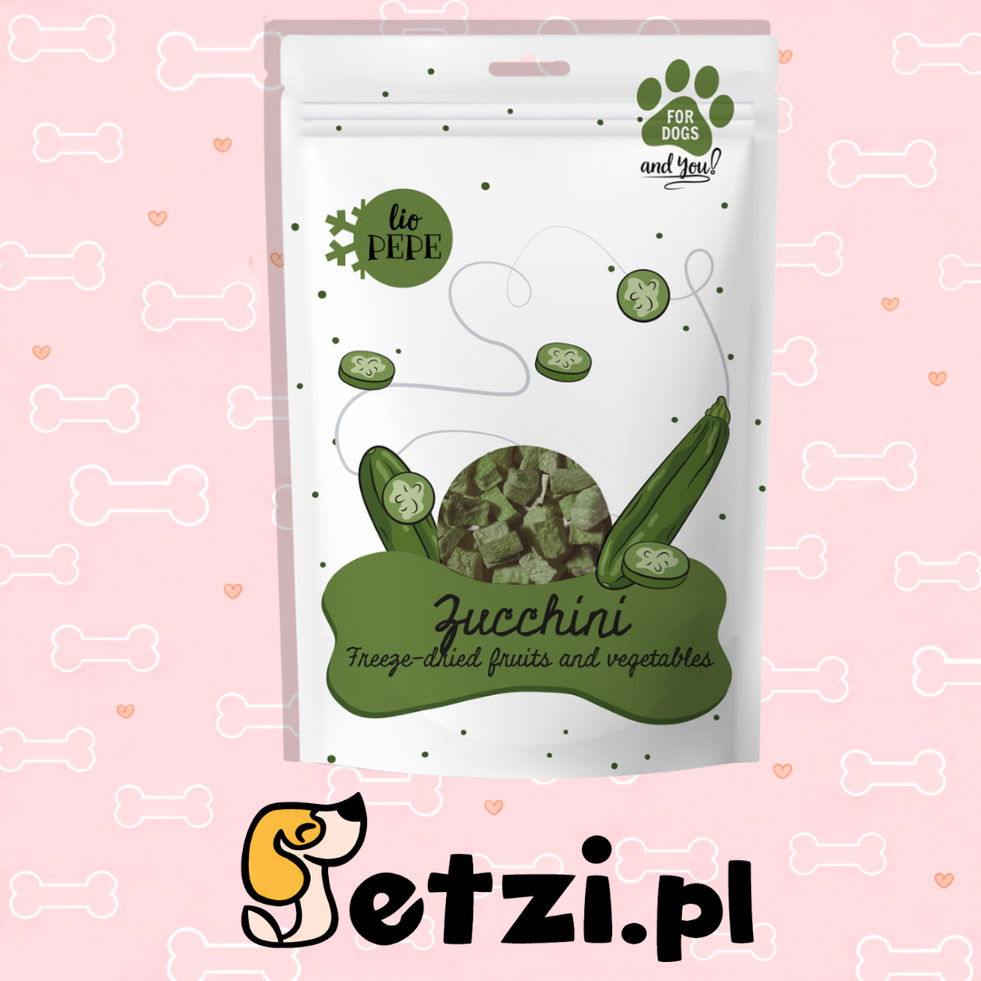 PAKA ZWIERZAKA PEPE PRZYSMAKI DLA PSA LIO CUKINIA 20G