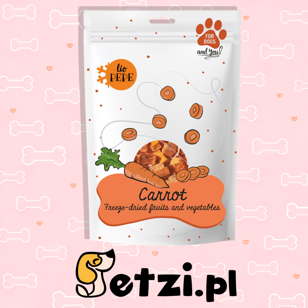 PAKA ZWIERZAKA PEPE PRZYSMAKI DLA PSA LIO MARCHEWKA 25G