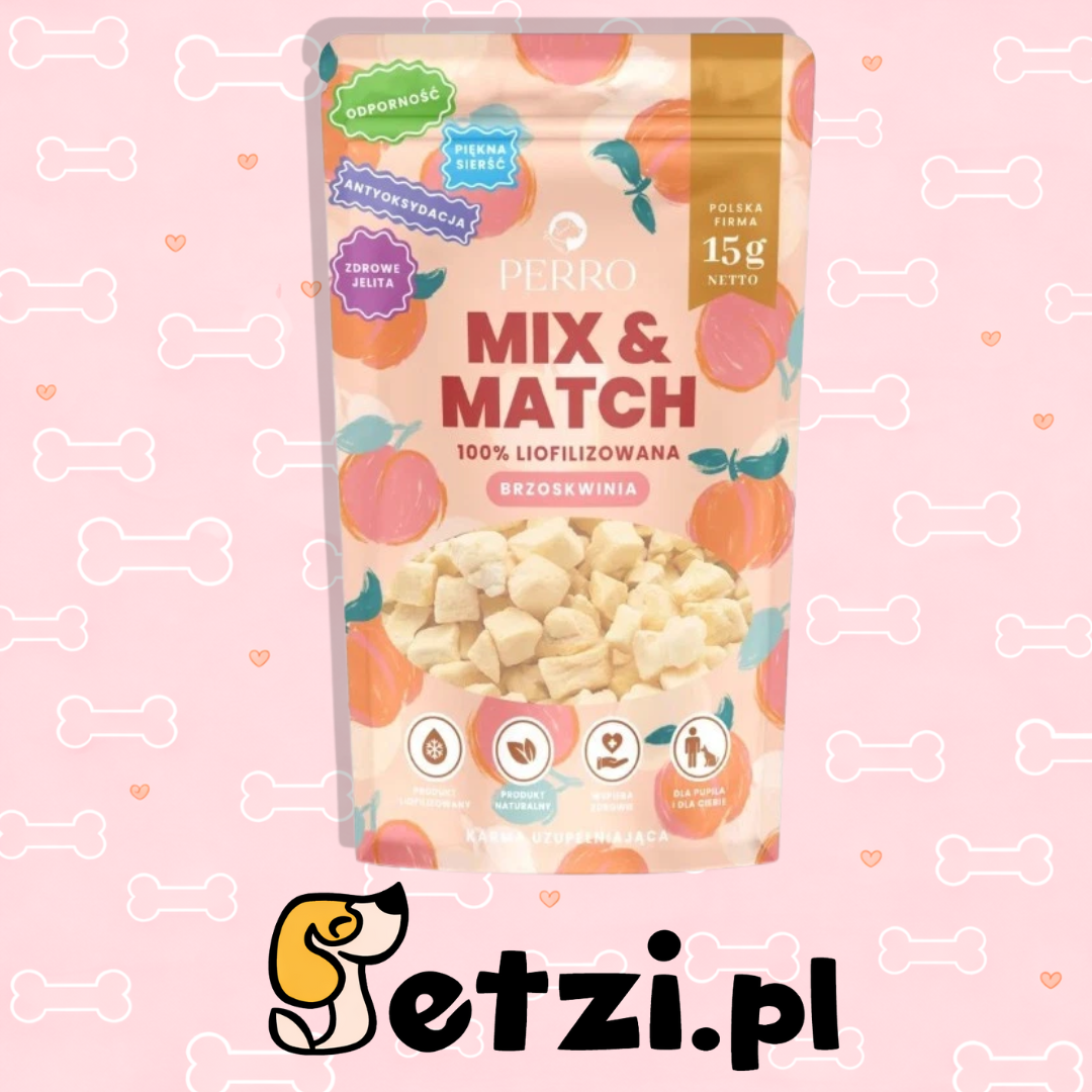 PERRO MIX & MATCH PRZYSMAKI DLA PSA BRZOSKWINIA 15G