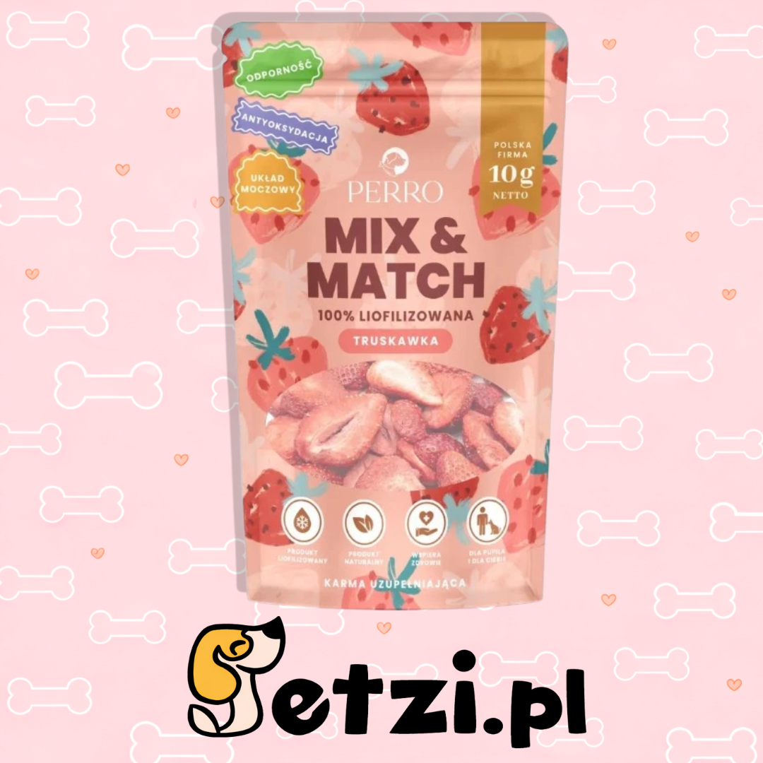 PERRO MIX & MATCH PRZYSMAKI DLA PSA TRUSKAWKA 10G