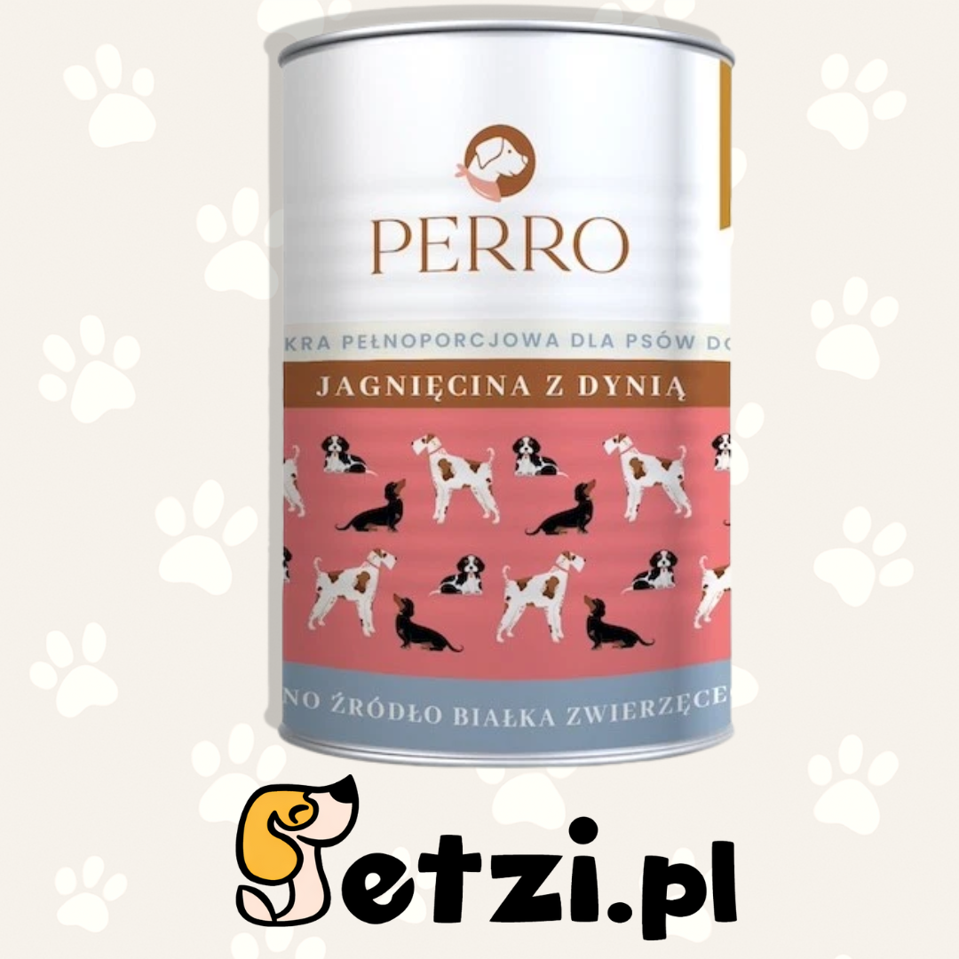 PERRO MOKRA KARMA DLA PSA JAGNIĘCINA Z DYNIĄ 400G
