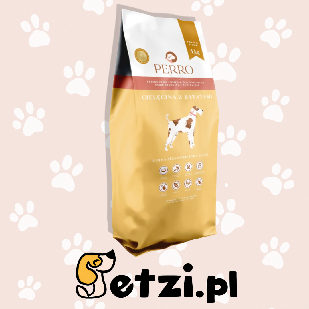 PERRO SUCHA KARMA DLA PSA CIELĘCINA Z BATATAMI M/L 1KG