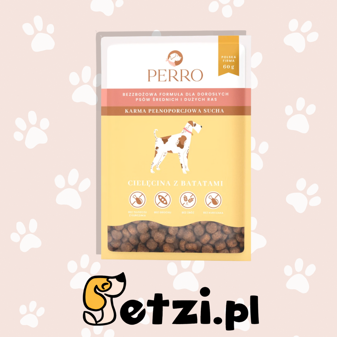 PERRO SUCHA KARMA DLA PSA CIELĘCINA Z BATATAMI M/L 60G