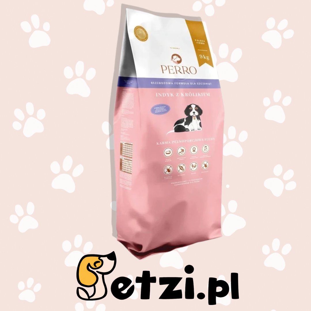 PERRO SUCHA KARMA DLA PSA JUNIOR INDYK Z KRÓLIKIEM 9KG