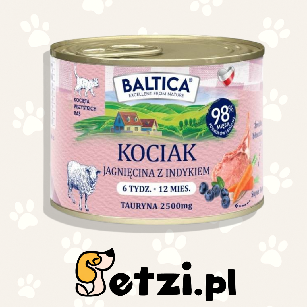 BALTICA KARMA MOKRA KOCIAK JAGNIĘCINA Z INDYKIEM 185G