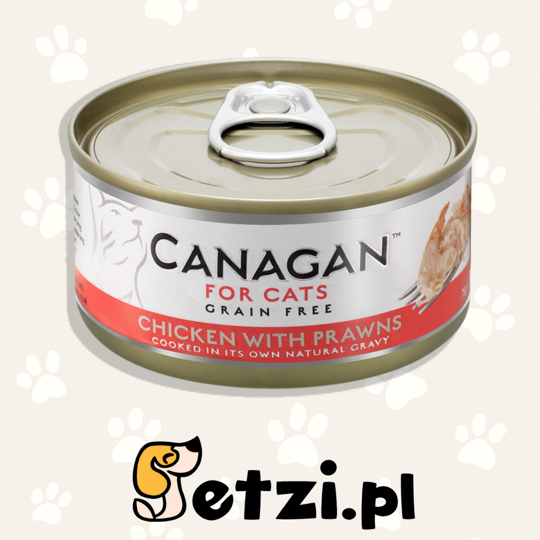 CANAGAN CAT CAN MOKRA KARMA KOT CHICKEN WITH PRAWNS 75G