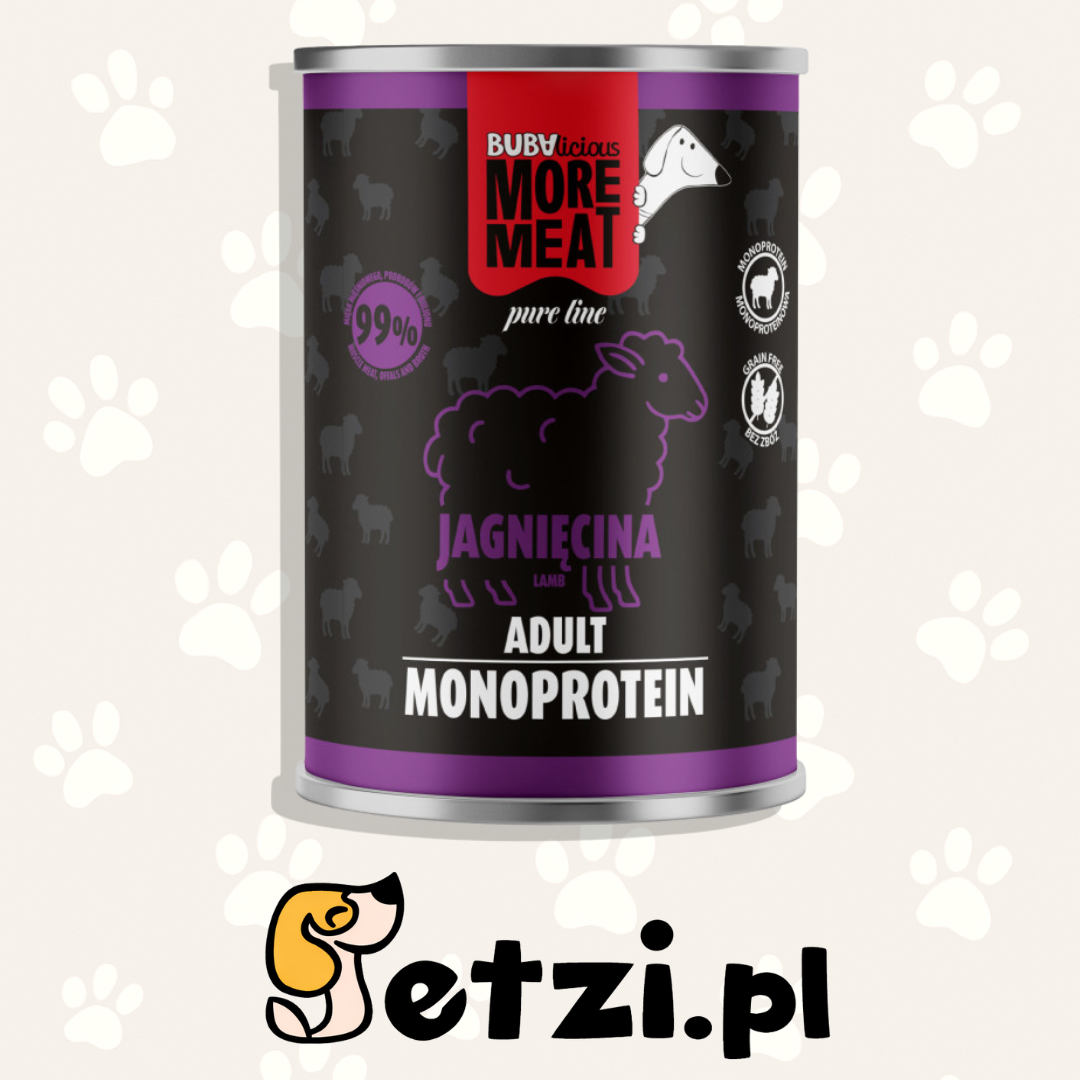 BUBA BUBALICIOUS MONO PURE MOKRA KARMA PIES JAGNIĘCINA 400G