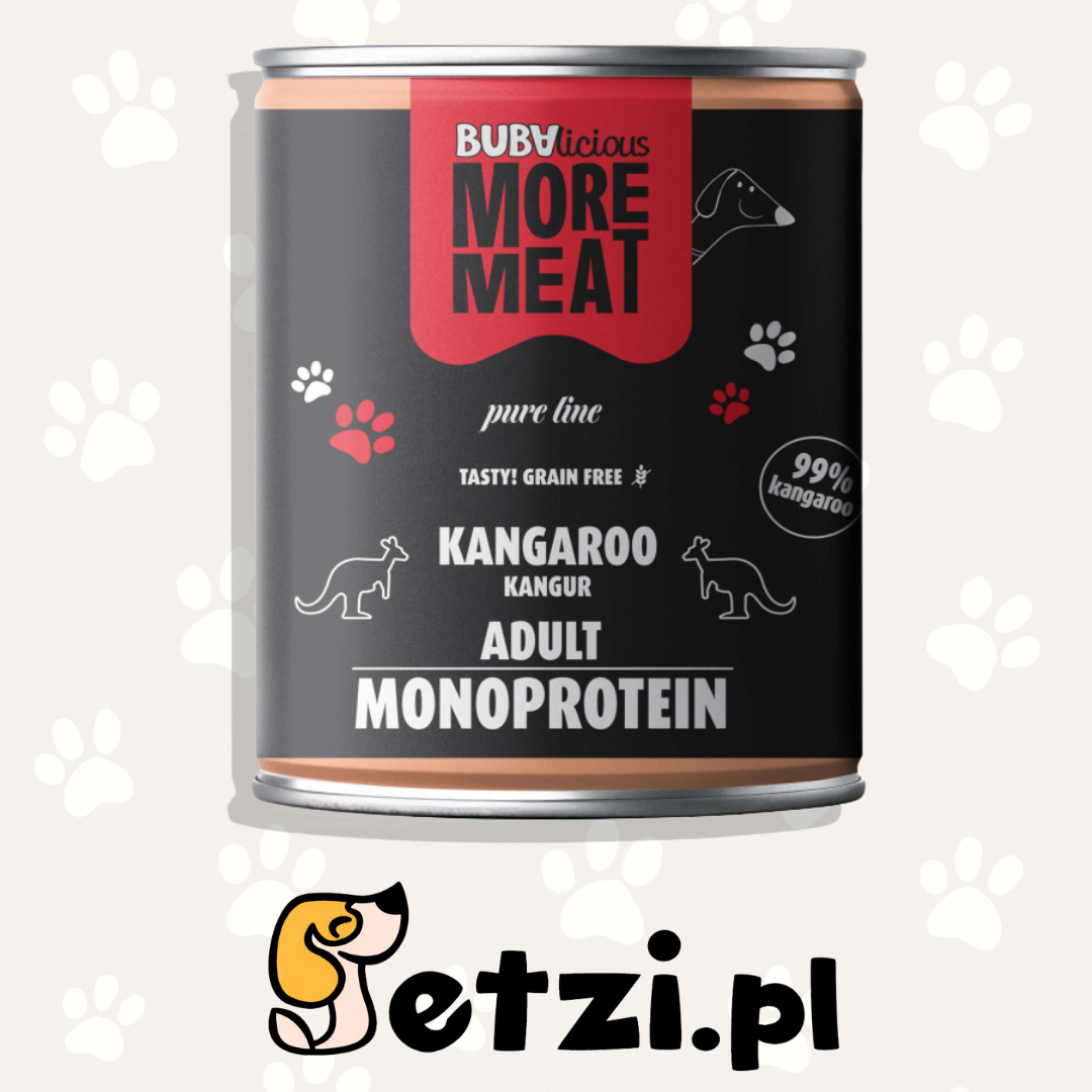 BUBA BUBALICIOUS MONO PURE MOKRA KARMA PIES KANGUR 800G