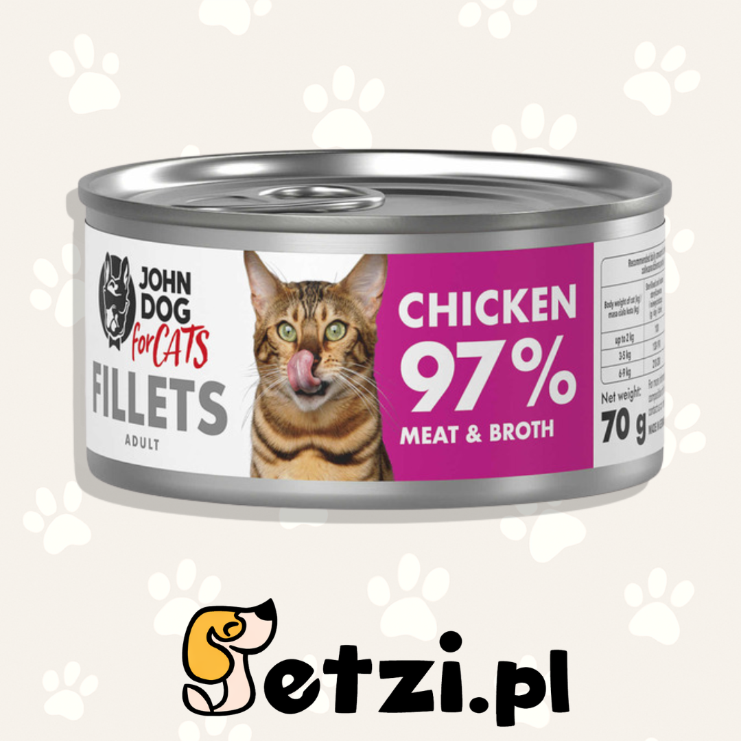 JOHN DOG MOKRA KARMA KOT FILETY KURCZAK 70 G