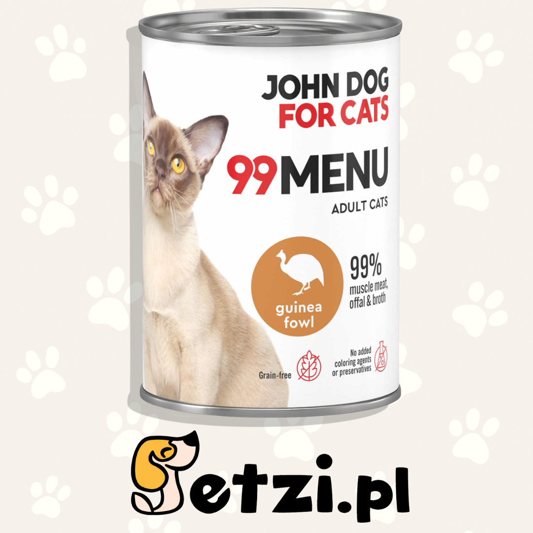 JOHN DOG 99MENU MOKRA KARMA KOT PERLICZKA 400G