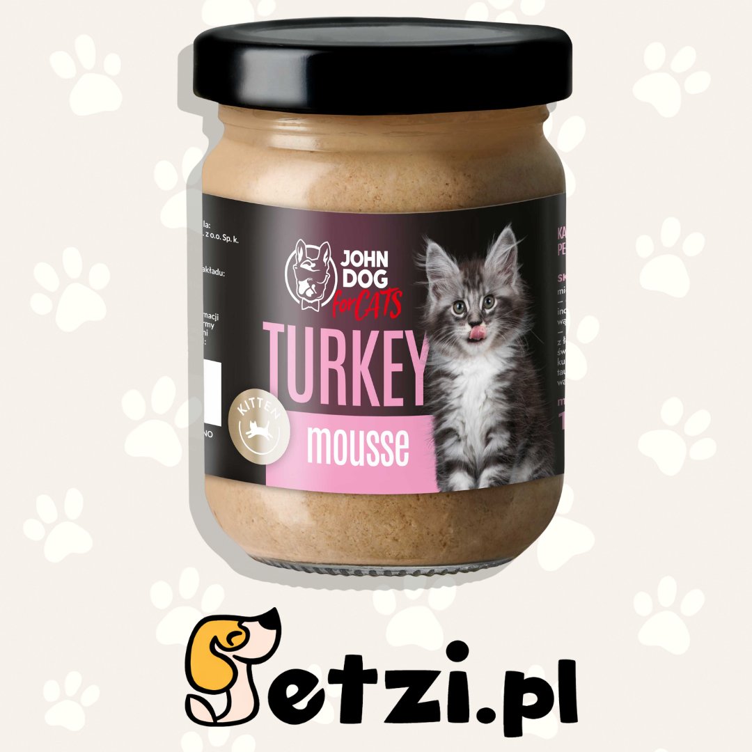 JOHN DOG MOKRA KARMA KOT KITTEN MUS INDYK 100G