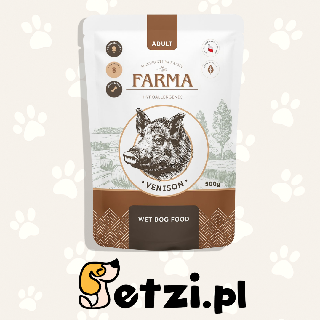 FARMA MOKRA KARMA PIES DZICZYZNA 500G
