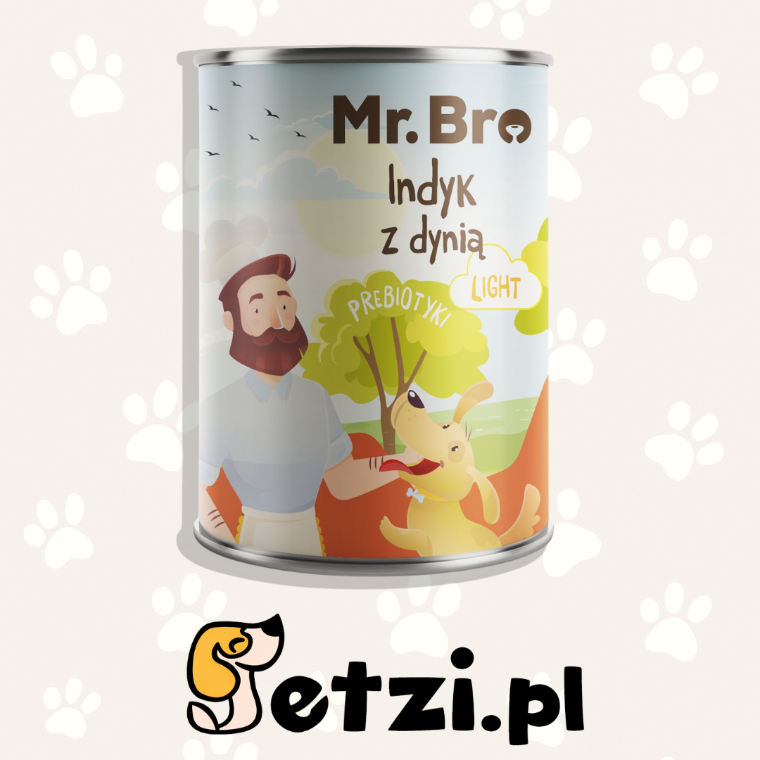 MR BRO MOKRA KARMA PIES LIGHT INDYK Z DYNIĄ 400G
