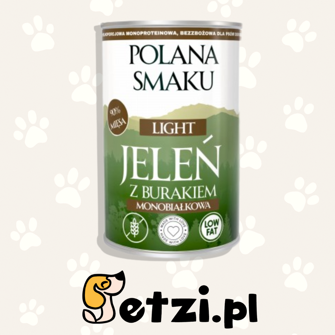 POLANA SMAKU MOKRA KARMA PIES JELEŃ Z BURAKIEM 400G