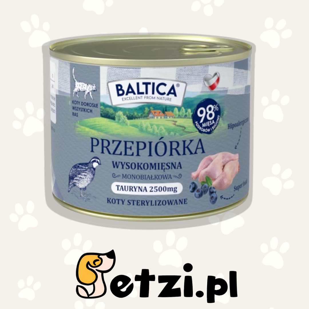 BALTICA KARMA MOKRA KOT DOROSŁY PRZEPIÓRKA 185G