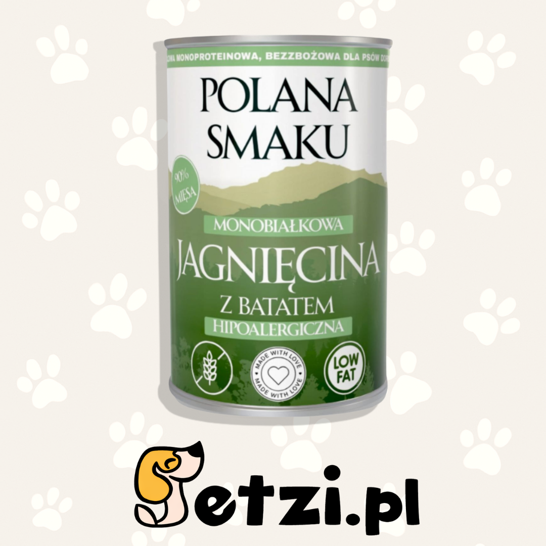 POLANA SMAKU MOKRA KARMA PIES JAGNIĘCINA Z BATATEM 400G