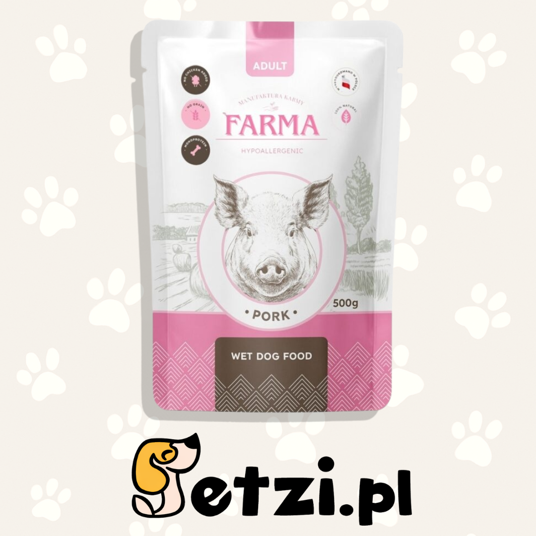 FARMA MOKRA KARMA PIES WIEPRZOWINA 500G