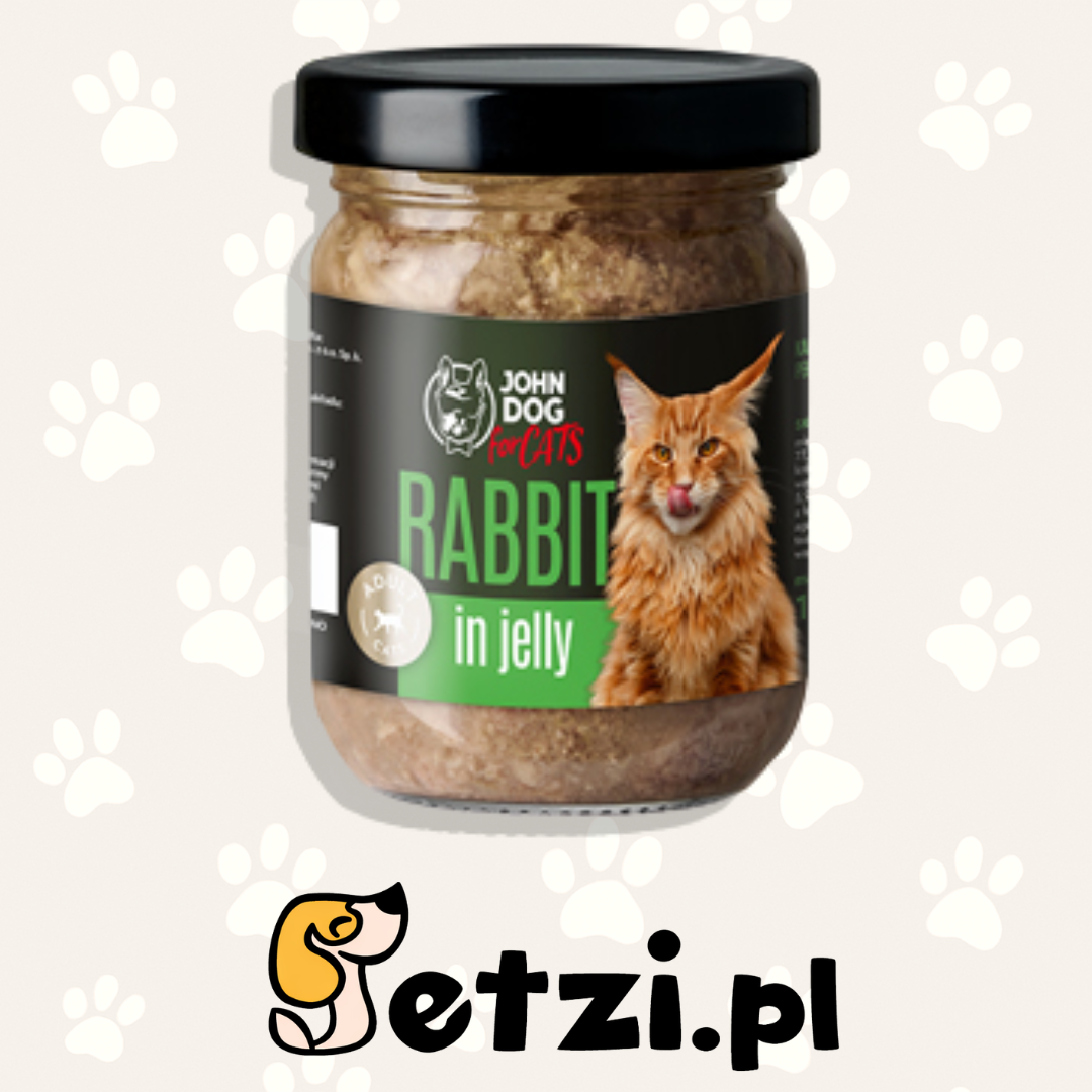JOHN DOG MOKRA KARMA KOT GALARETKA KRÓLIK 100G