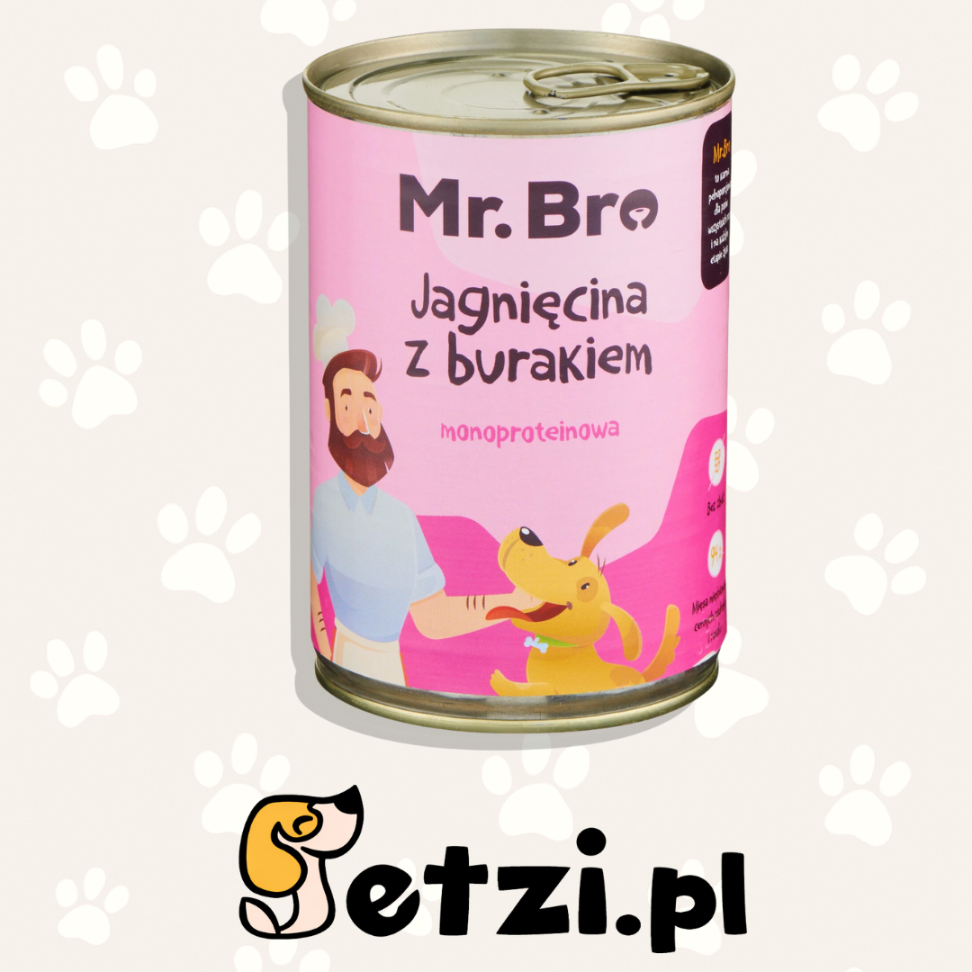 MR BRO MOKRA KARMA PIES JAGNIĘCINA Z BURAKIEM 400G