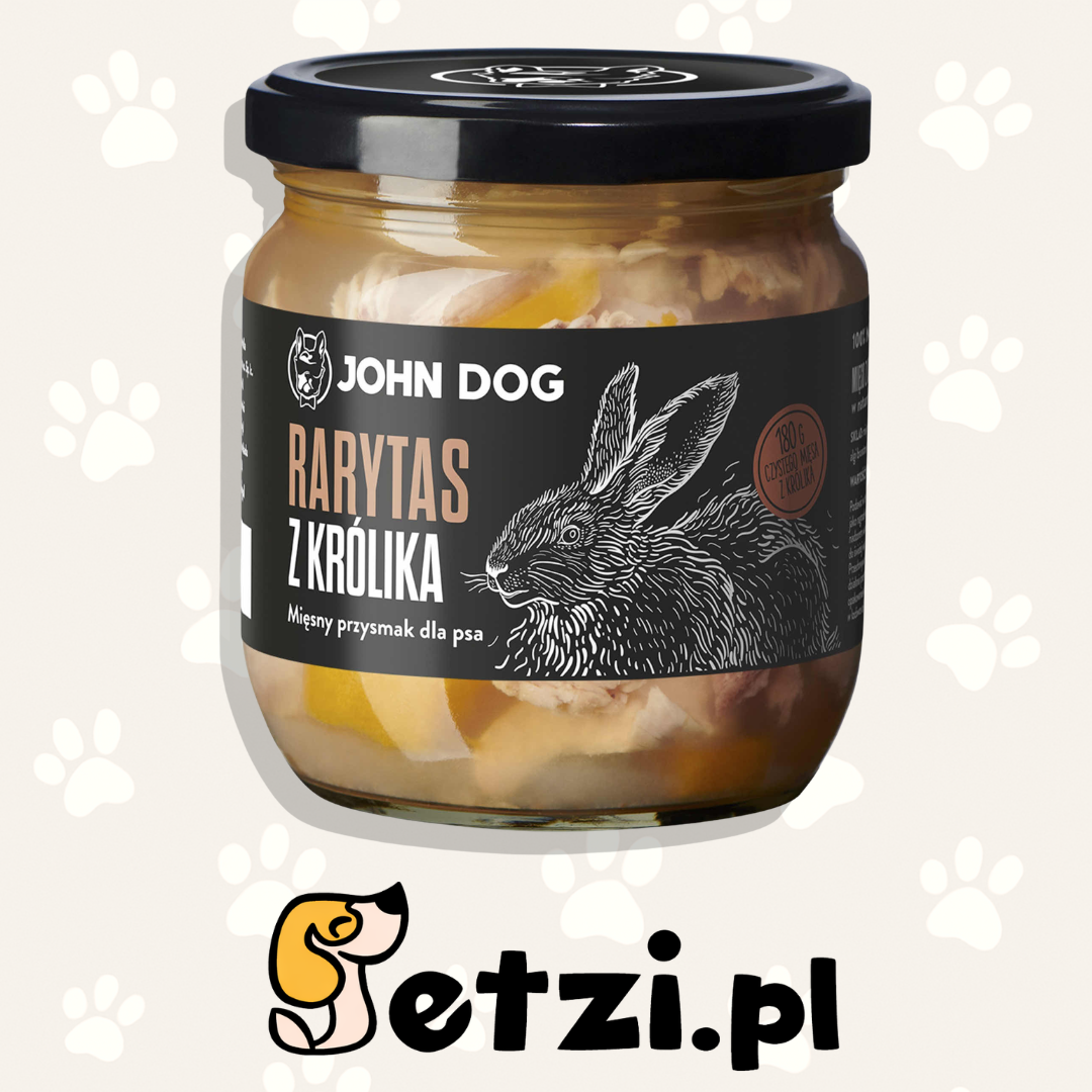 JOHN DOG RARYTAS PREMIUM DLA PSA Z KRÓLIKA