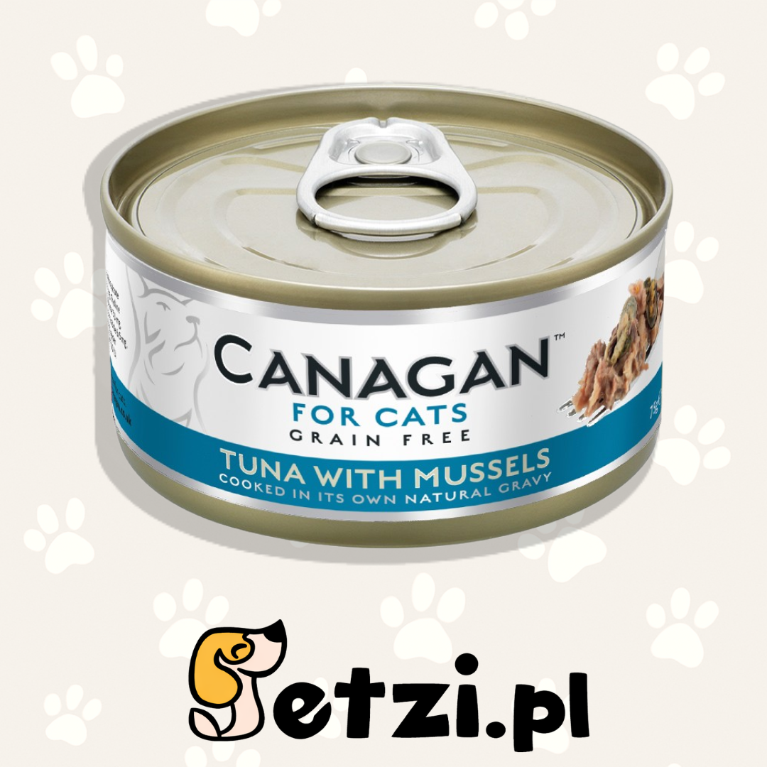 CANAGAN CAT CAN MOKRA KARMA KOT TUNA WITH MUSSELS 75G