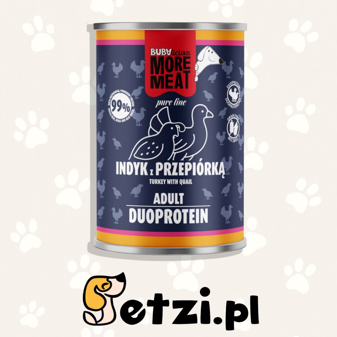 BUBA BUBALICIOUS DUO PURE MOKRA KARMA DLA PSA INDYK PRZEPIÓRKA 400G