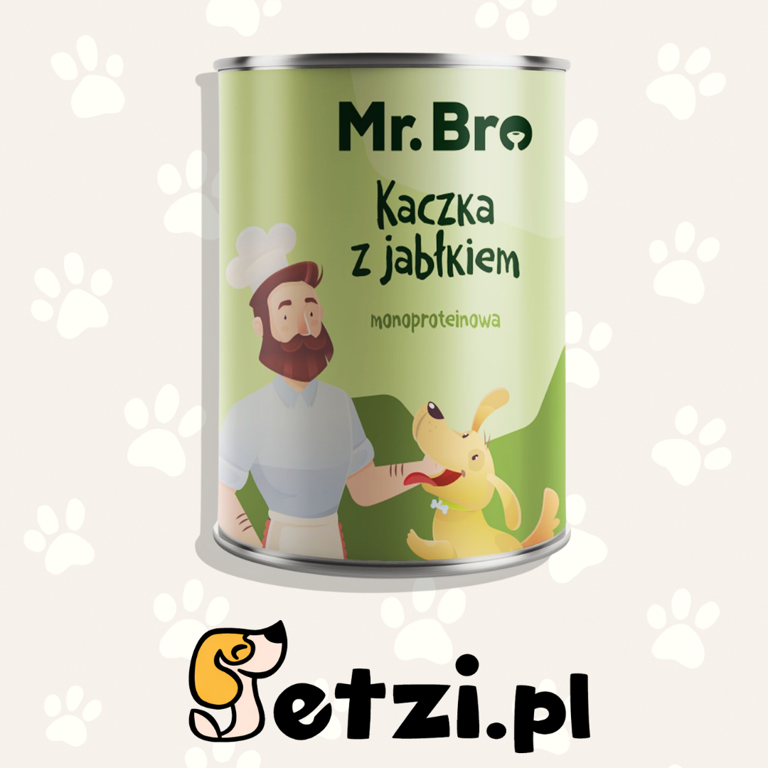 MR BRO MOKRA KARMA PIES KACZKA Z JABŁKIEM 400G