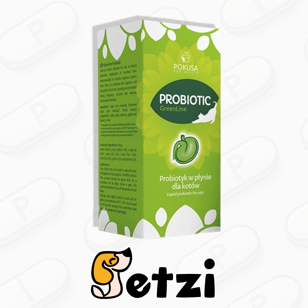 POKUSA PROBIOTYK DLA KOTA GREENLINE W PŁYNIE 100ML