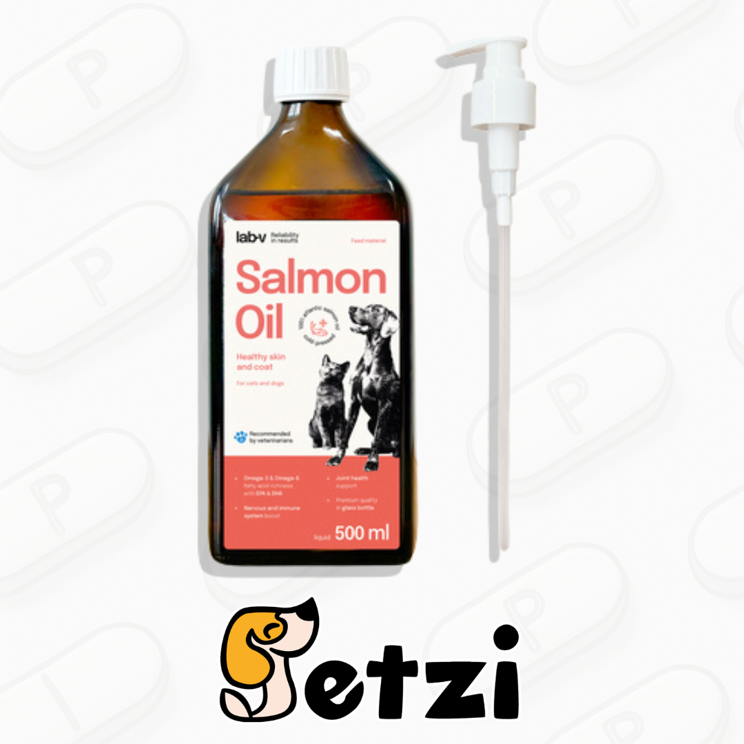 LAB V SALMON OIL - OLEJ SZKLANA BUTELKA 500ML