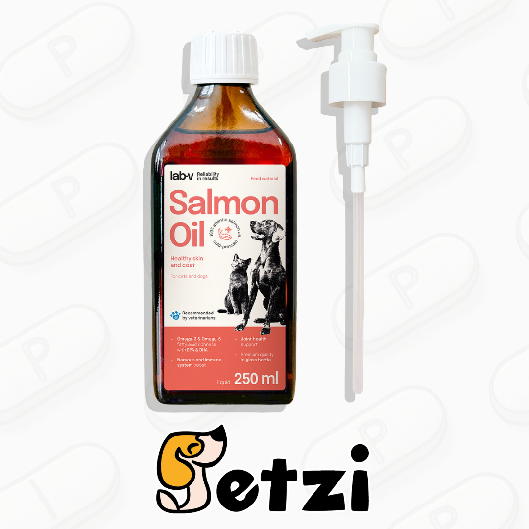 LAB V SALMON OIL - OLEJ SZKLANA BUTELKA 250ML
