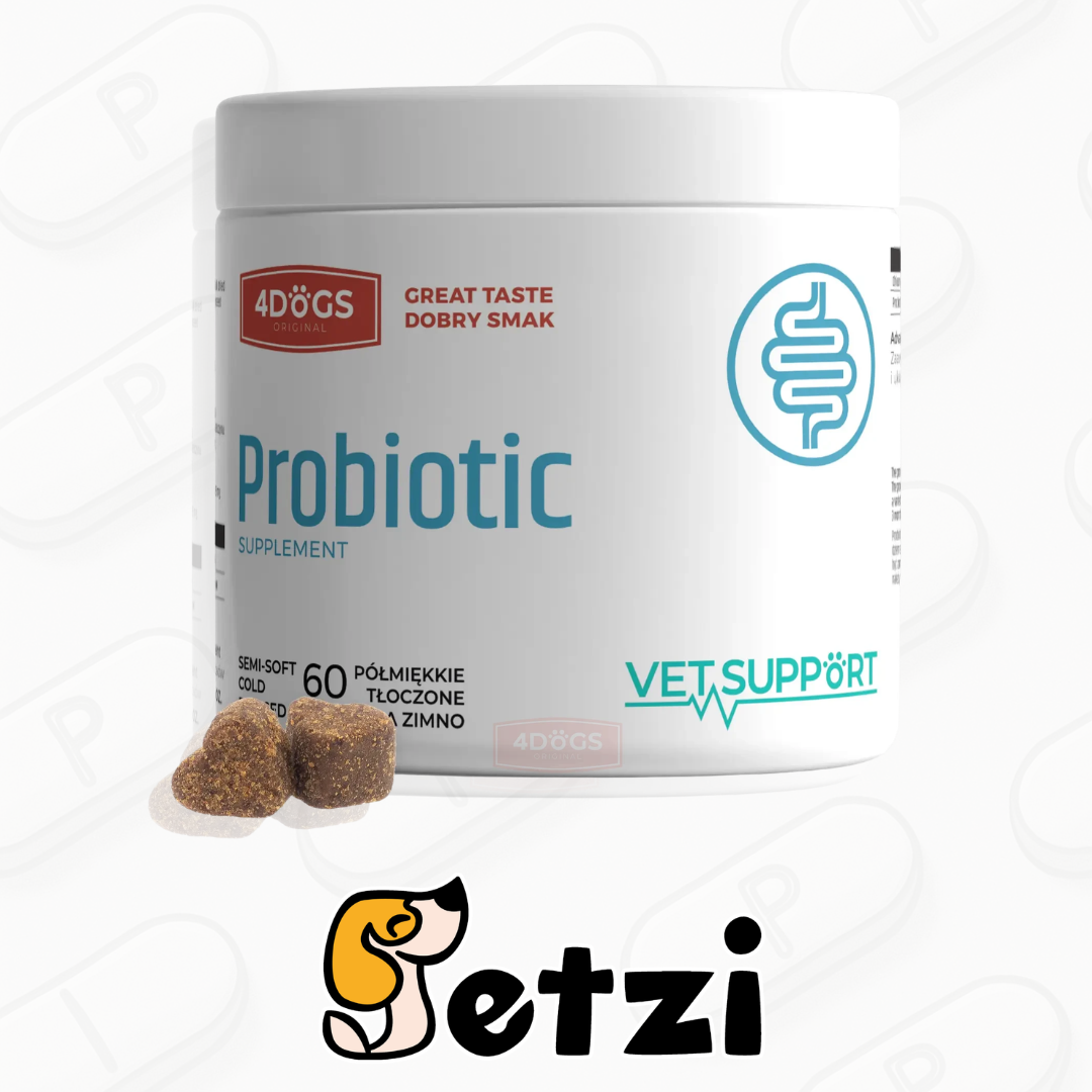 4DOGS VETSUPPORT PROBIOTIC FORMULA 180G - PROBIOTYKI