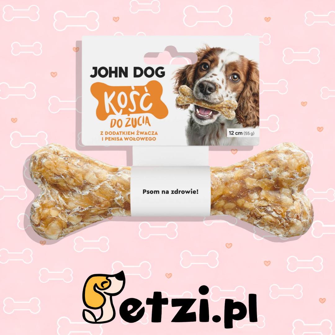 JOHN DOG KOŚĆ Z DODATKIEM ŻWACZA I PENISA WOŁOWEGO 17CM