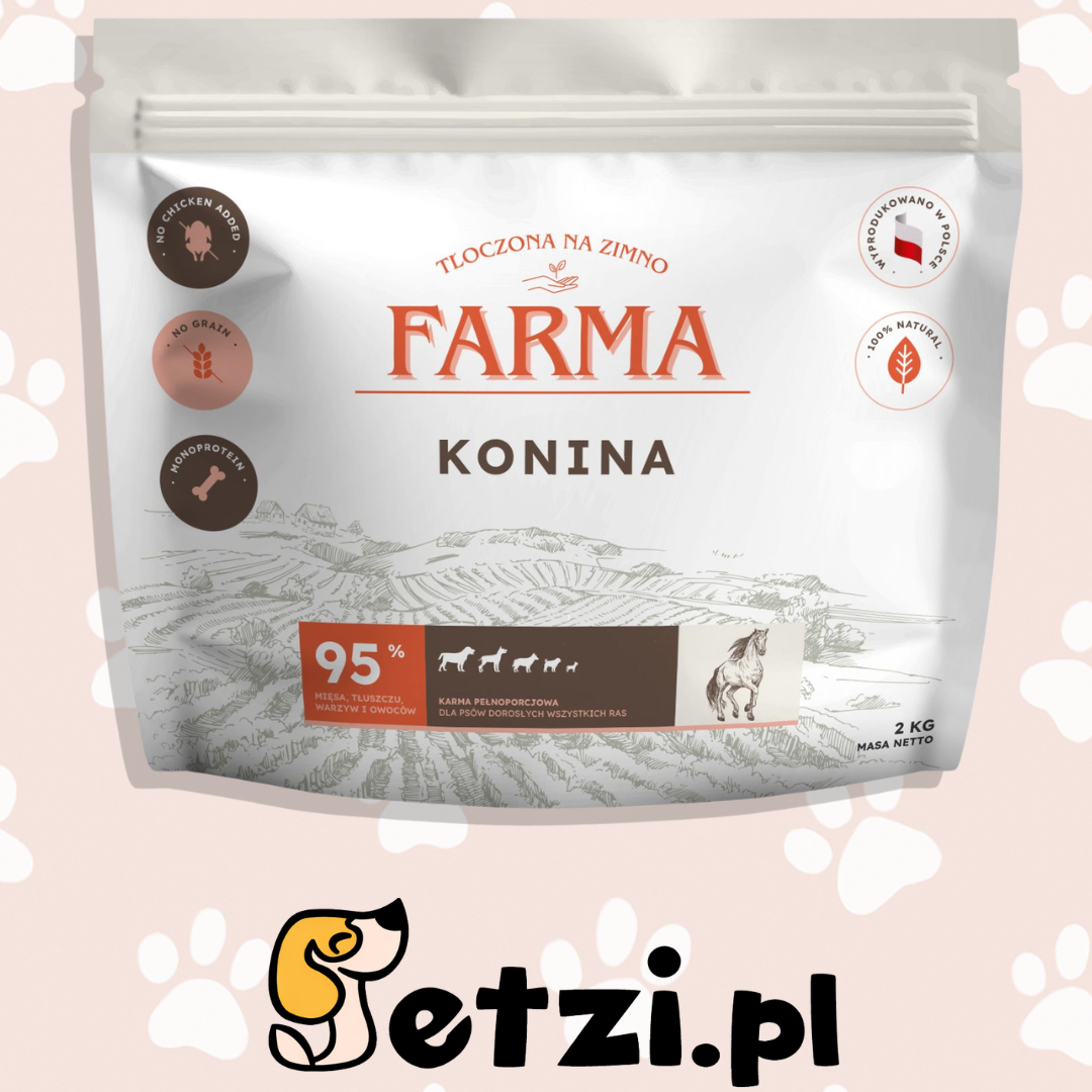 FARMA SUCHA KARMA PIES KONINA TŁOCZONA NA ZIMNO 2KG