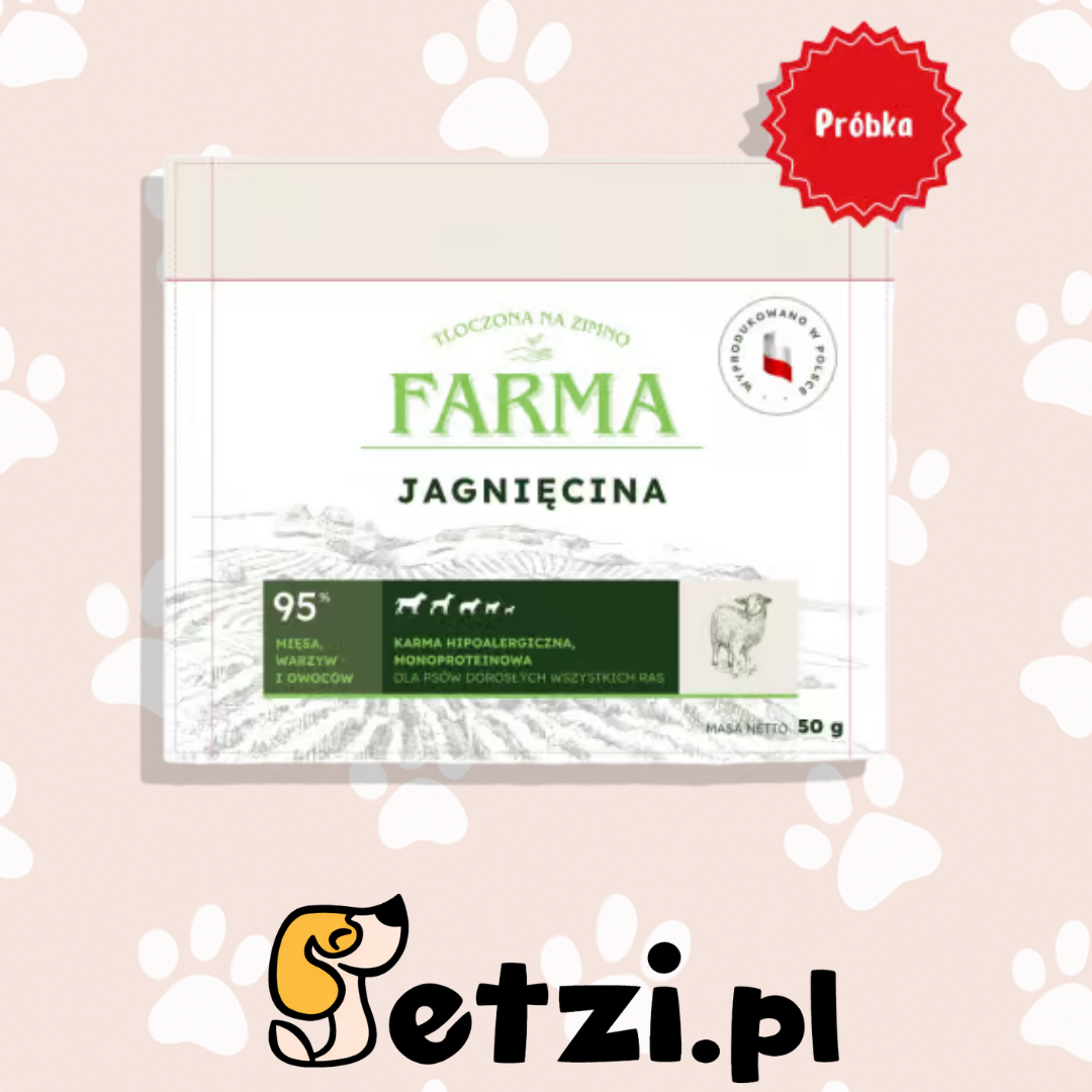 FARMA SUCHA KARMA PIES JAGNIĘCINA TŁOCZONA NA ZIMNO 50G