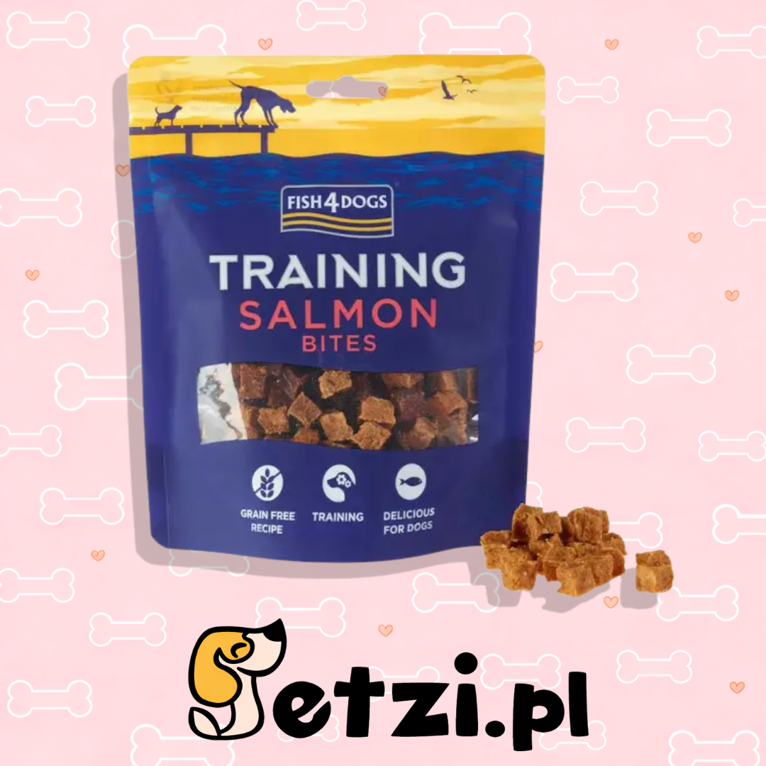 FISH4DOGS TRAINING PRZYSMAKI DLA PSA SALMON BITES 80G