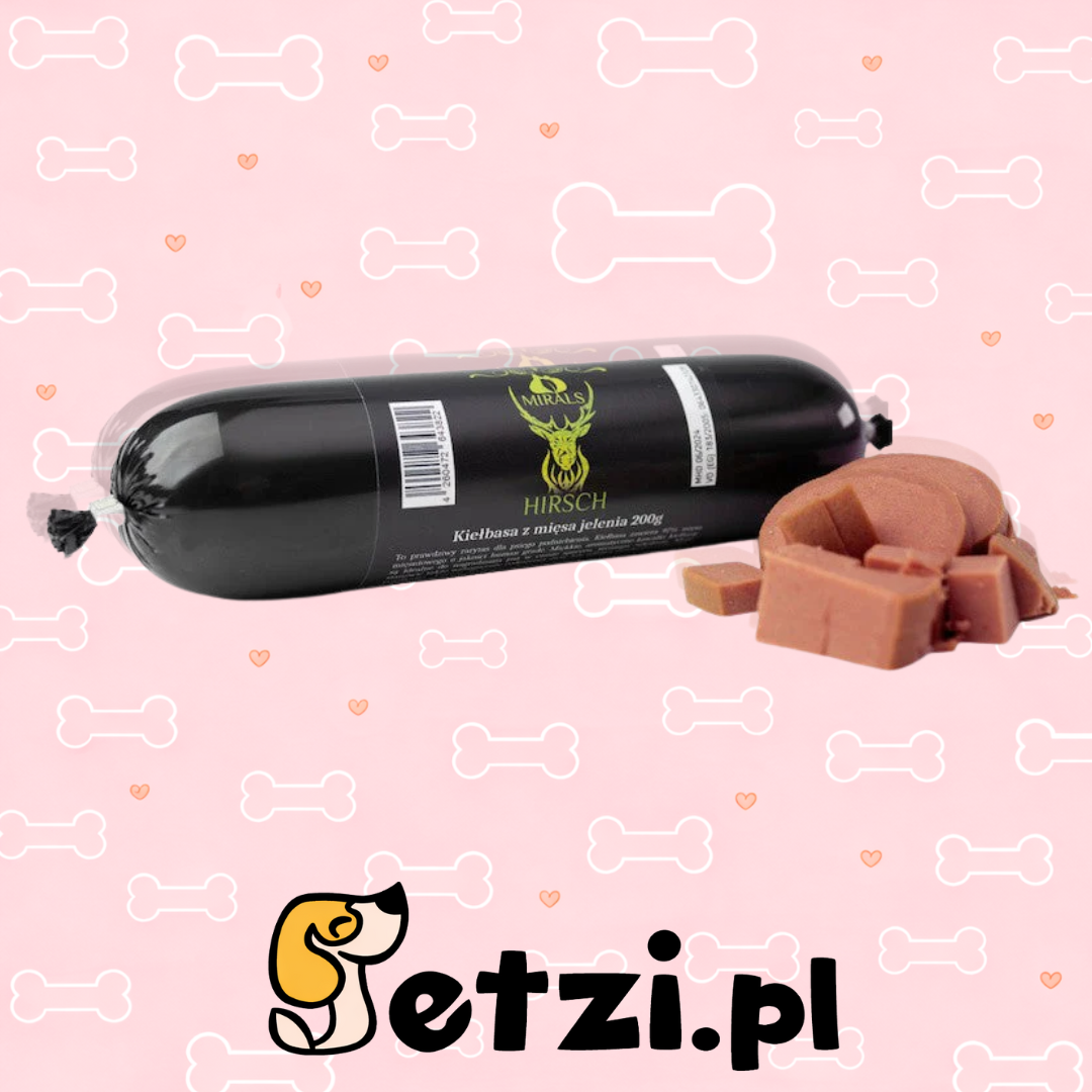 MIRALS PRZYSMAKI DLA PSA HIRSCH KIEŁBASA Z JELENIA 200G