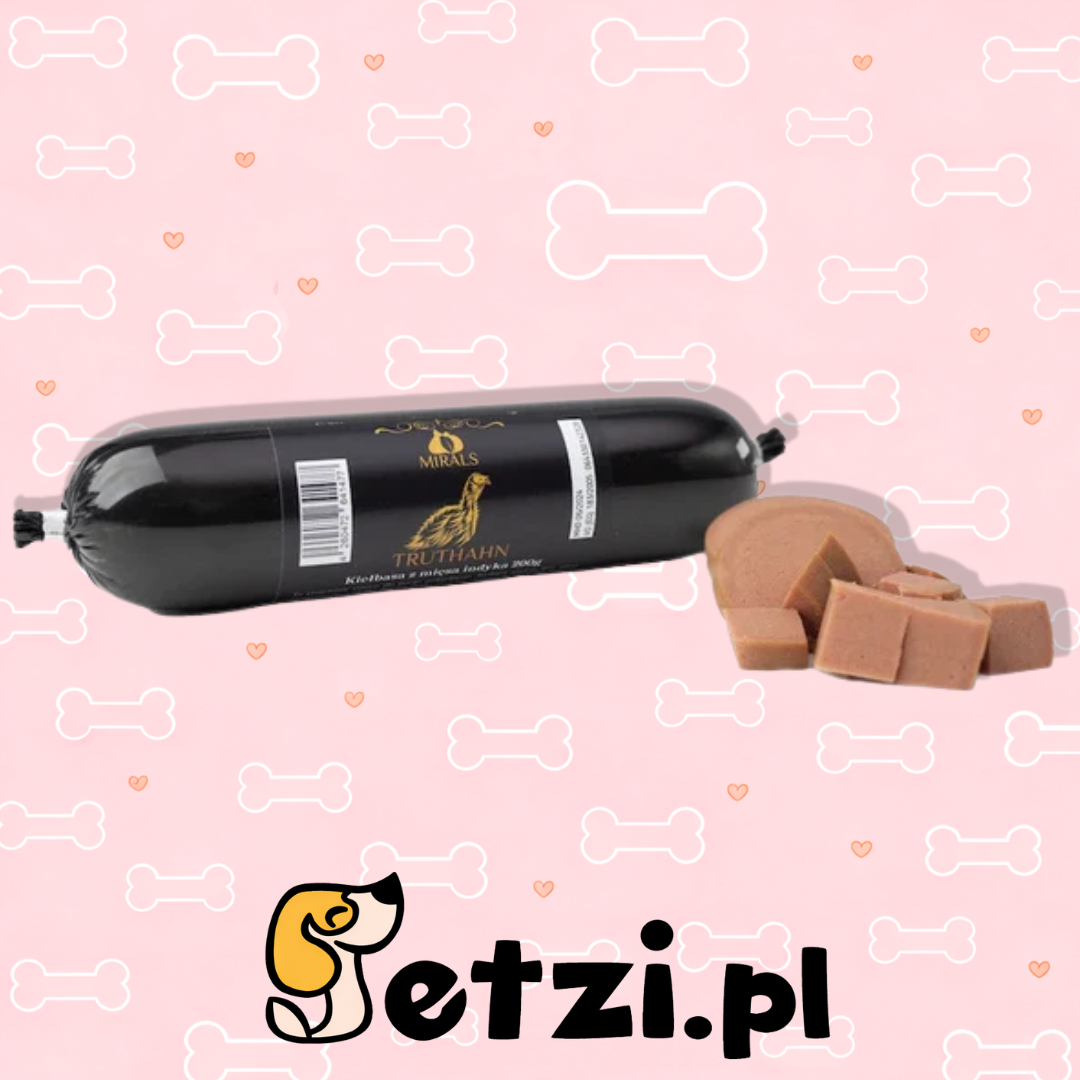 MIRALS TRUTHAHN KIEŁBASA Z MIĘSA INDYKA (200G)