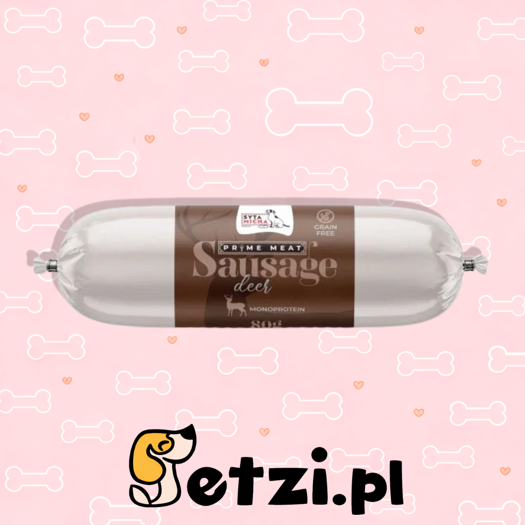 SYTA MICHA PRIME MEAT PRZYSMAKI DLA PSA KIEŁBASKA KONINA 80G