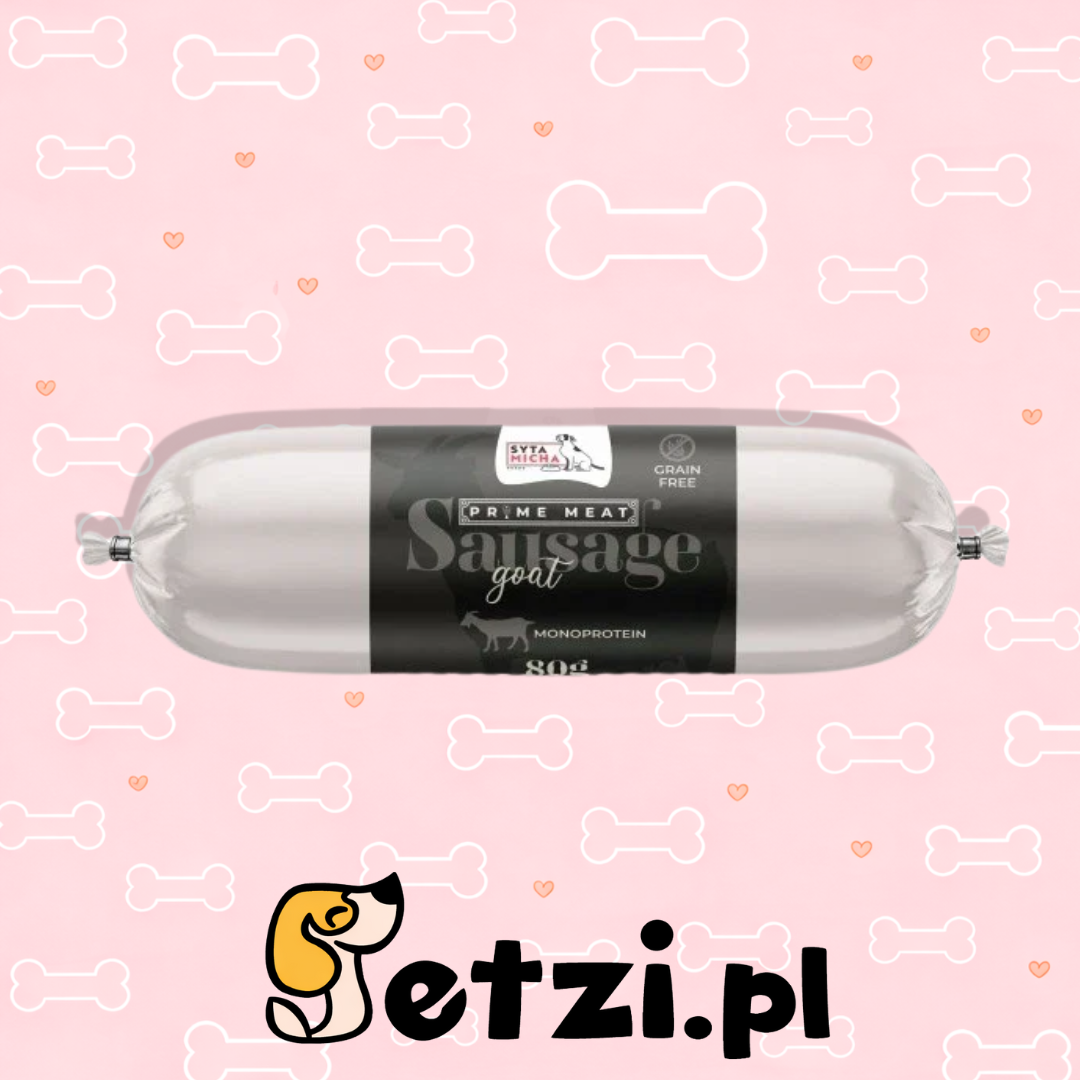 SYTA MICHA PRIME MEAT PRZYSMAKI DLA PSA KIEŁBASKA KOZA 80G