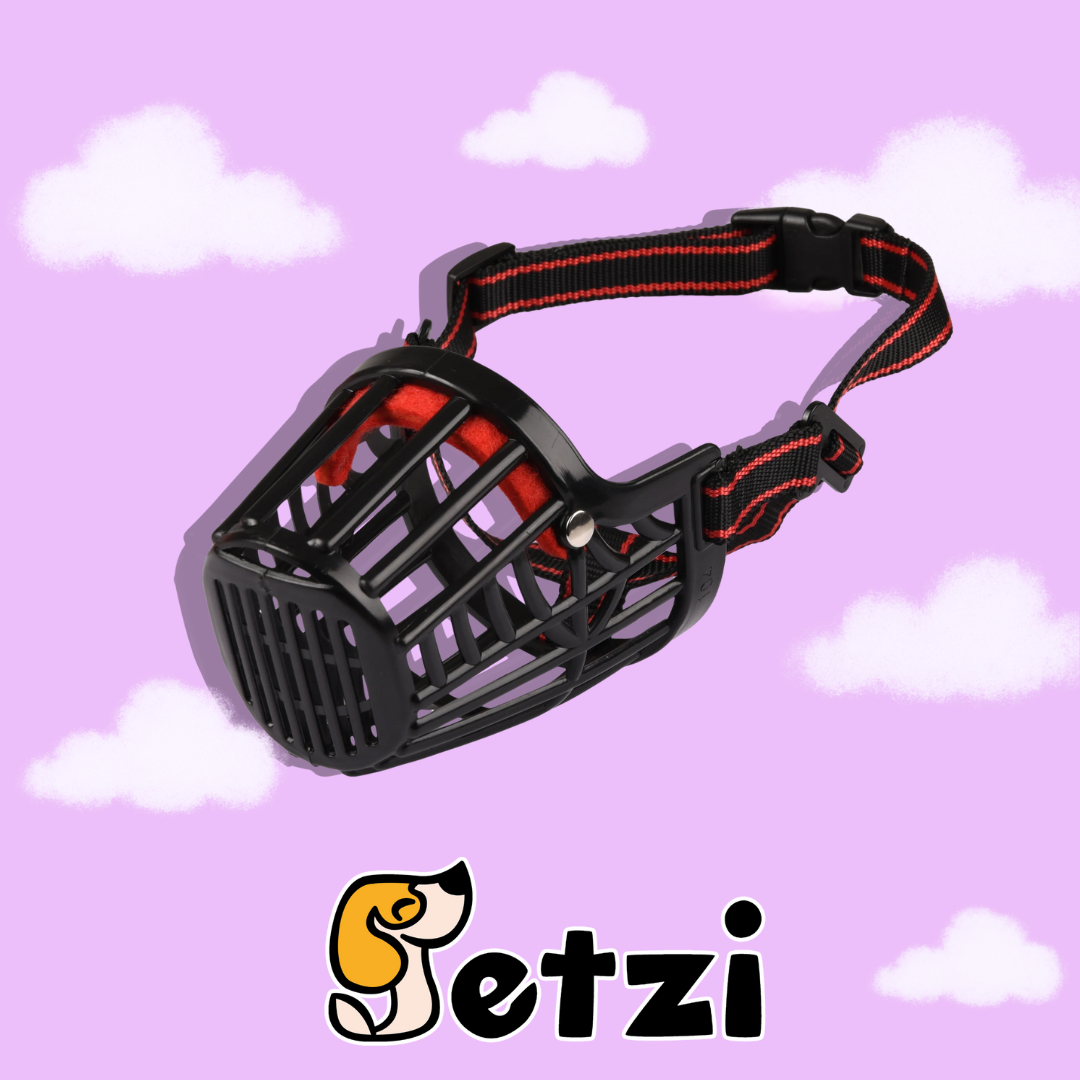 FLAMINGO SILAS DOG MUZZLE – FIZJOLOGICZNY KAGANIEC DLA PSA, CZARNY