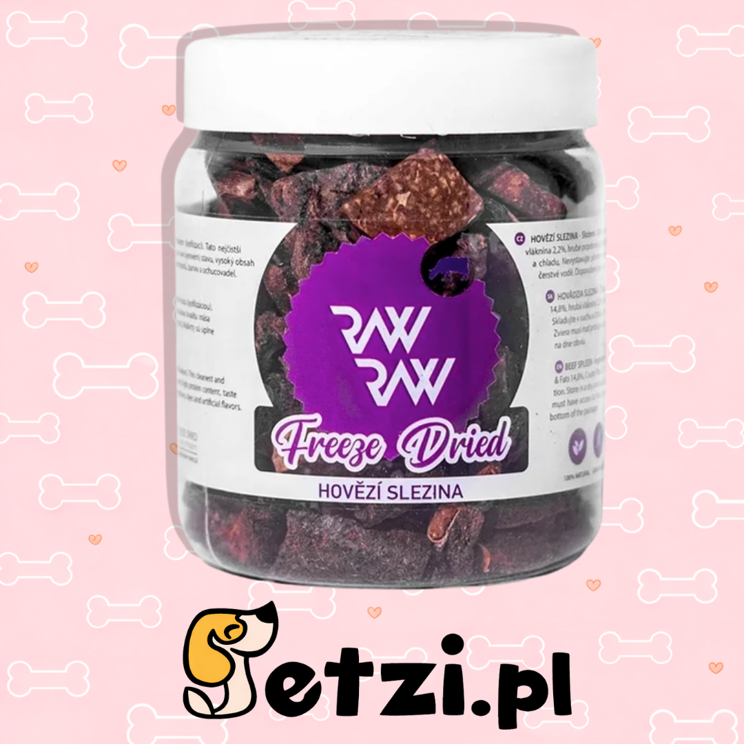 RAW RAW LIOFILIZOWANA ŚLEDZIONA WOŁOWA 70G
