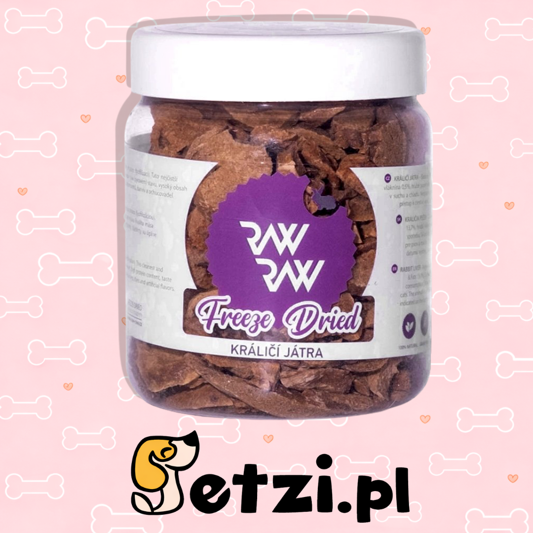 RAW RAW LIOFILIZOWANA WĄTROBA KRÓLICZA 80G