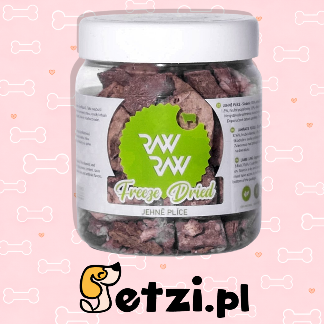 RAW RAW LIOFILIZOWANE PŁUCA JAGNIĘCE 50G