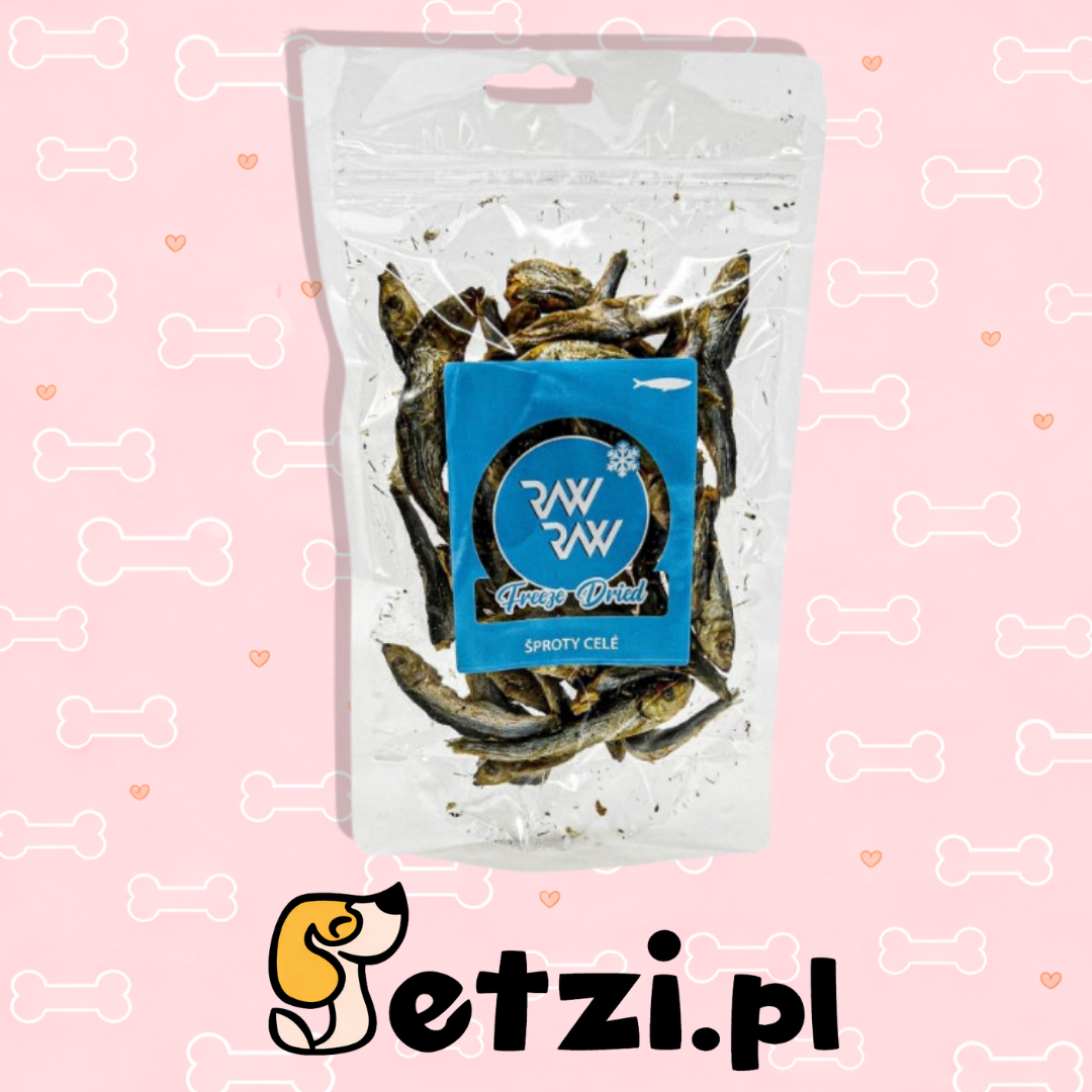RAW RAW LIOFILIZOWANE SZPROTKI 50G