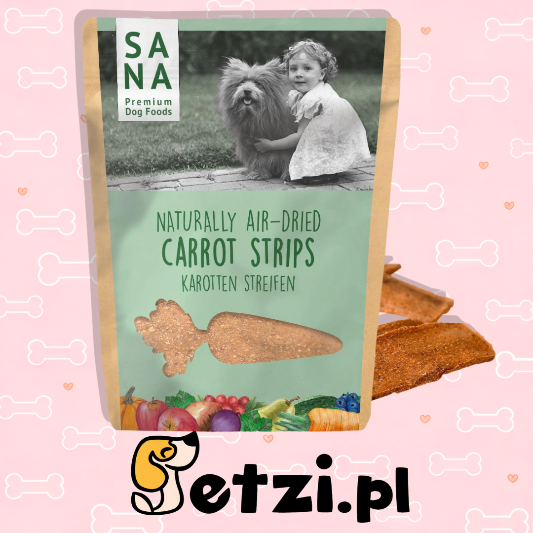 SANA VEGGIE STRIPS WARZYWNE PASKI Z MARCHEWKĄ 100G