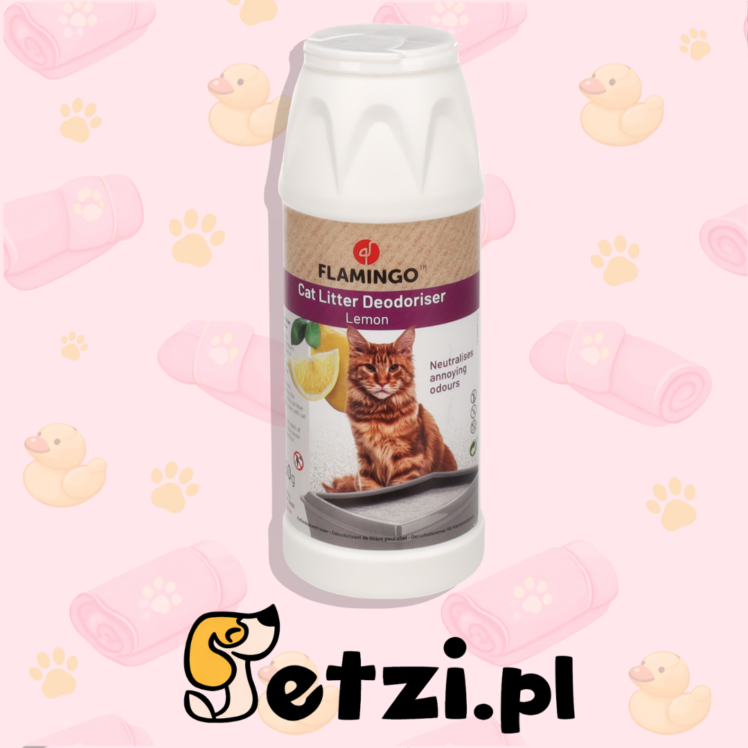 FLAMINGO CAT LITTER DEODORISER LEMON