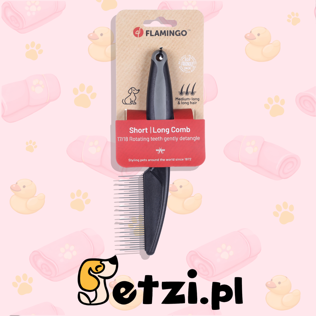 FLAMINGO COMB SHORT/LONG ROT TEETH COMFORT