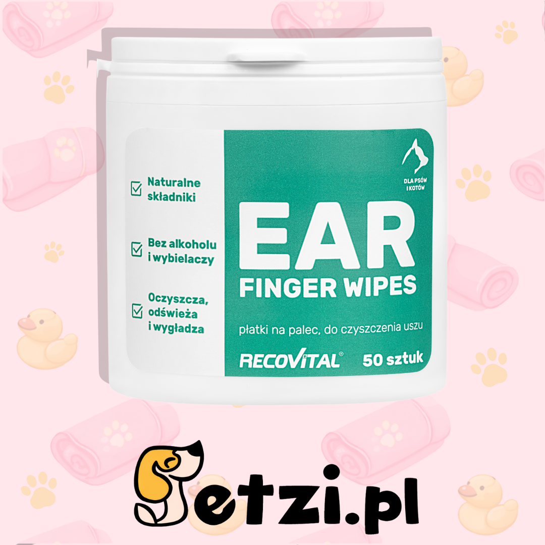RECOVITAL EAR FINGER WIPES 50SZT