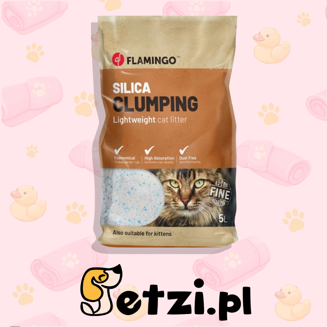 FLAMINGO CAT LITTER SILICA FINE CLUMPING 5L