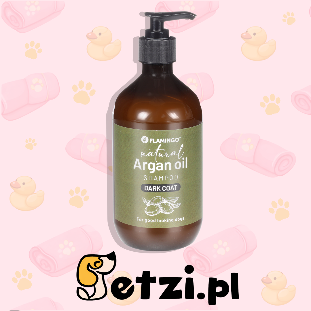 FLAMINGO SHAMPOO NATURAL ARGAN OIL FOR A DARK COAT 500 ML